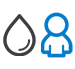 Icon showing water balance